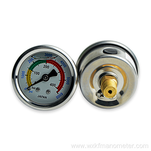 40mm Stainless Steel high hydraulic pressure gauge manometer